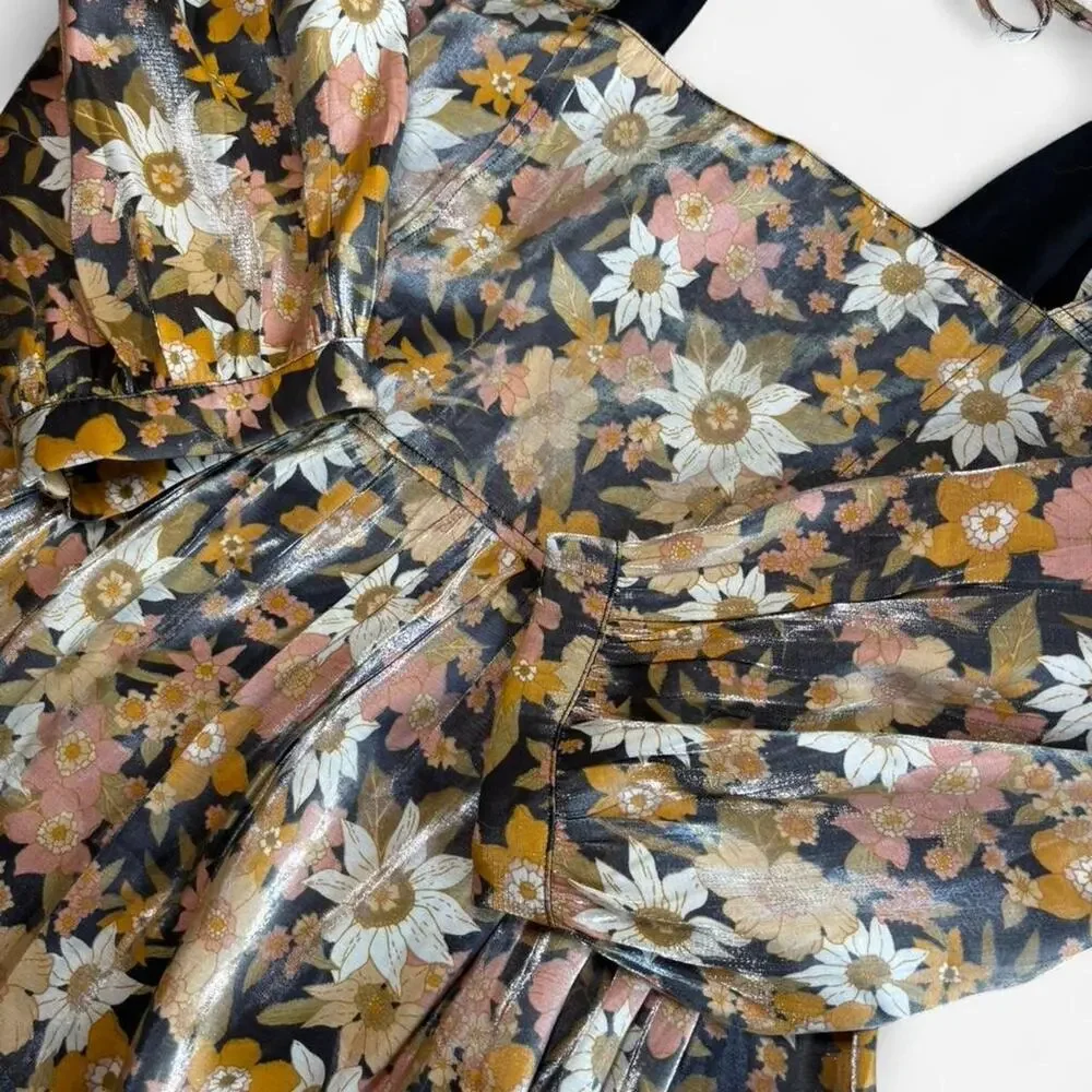 Altard State Women's S Floral Boho Summer Blouse